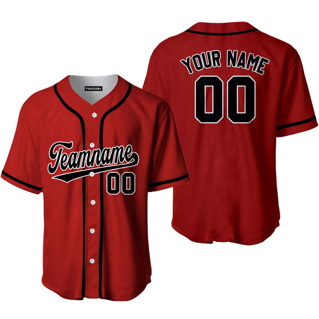 Take October Custom Black White And Red Custom Baseball Jerseys For Men & Women