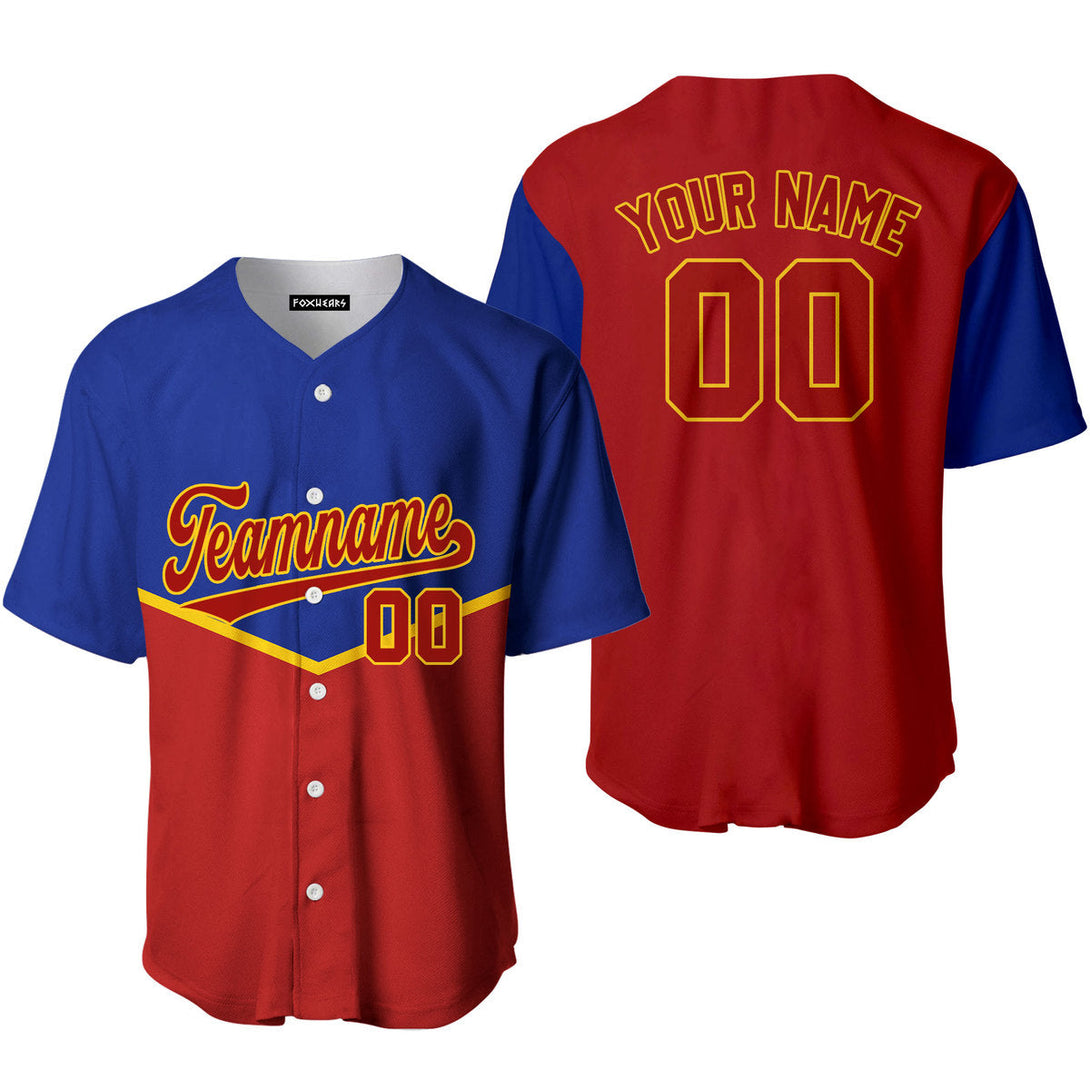 Take October Custom Red Blue Navy Yellow Pipping Custom Baseball Jerseys For Men & Women