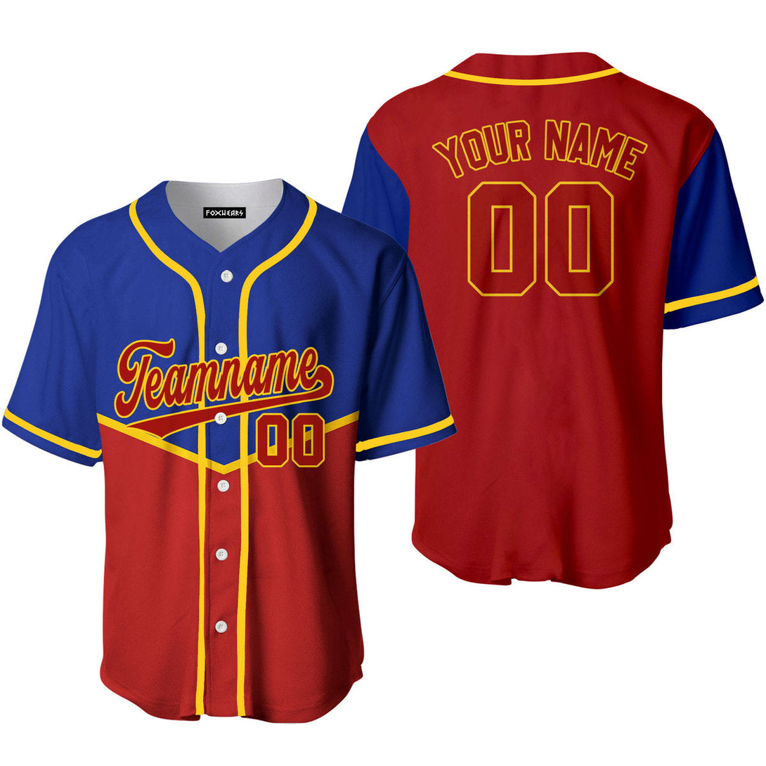 Take October Custom Red Blue Navy Yellow Pipping Custom Baseball Jerseys For Men & Women