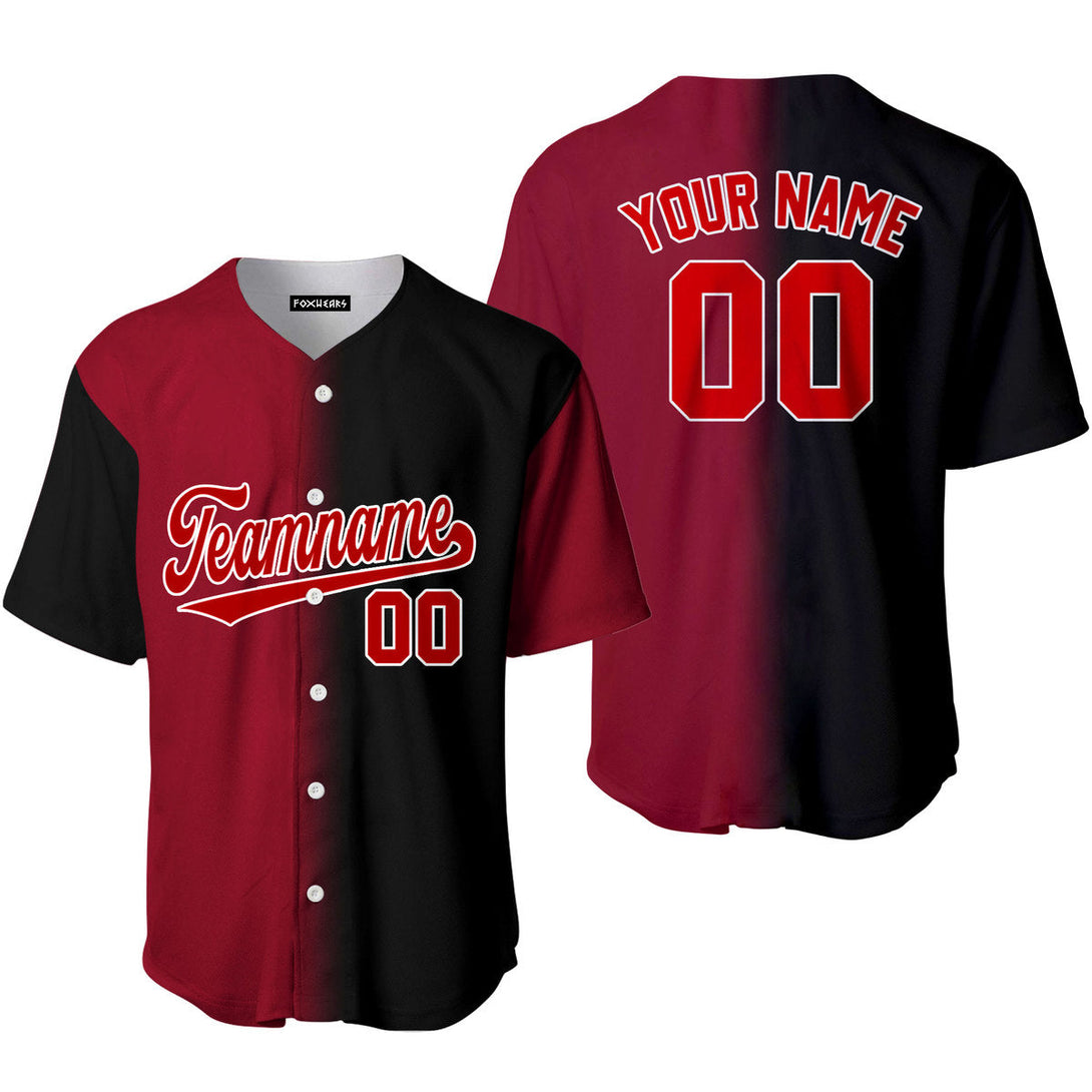 Take October Custom Red White Text Navy Crimson Fade Fashion Baseball Jerseys For Men & Women