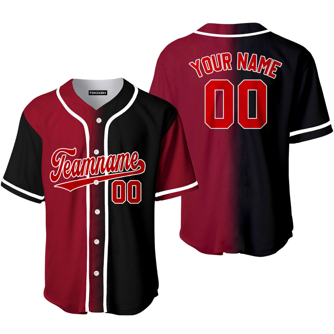 Take October Custom Red White Text Navy Crimson Fade Fashion Baseball Jerseys For Men & Women