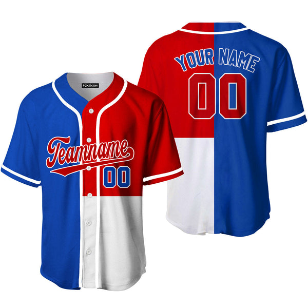 Take October Custom Royal Red White Pattern With Red Baseball Jerseys For Men & Women