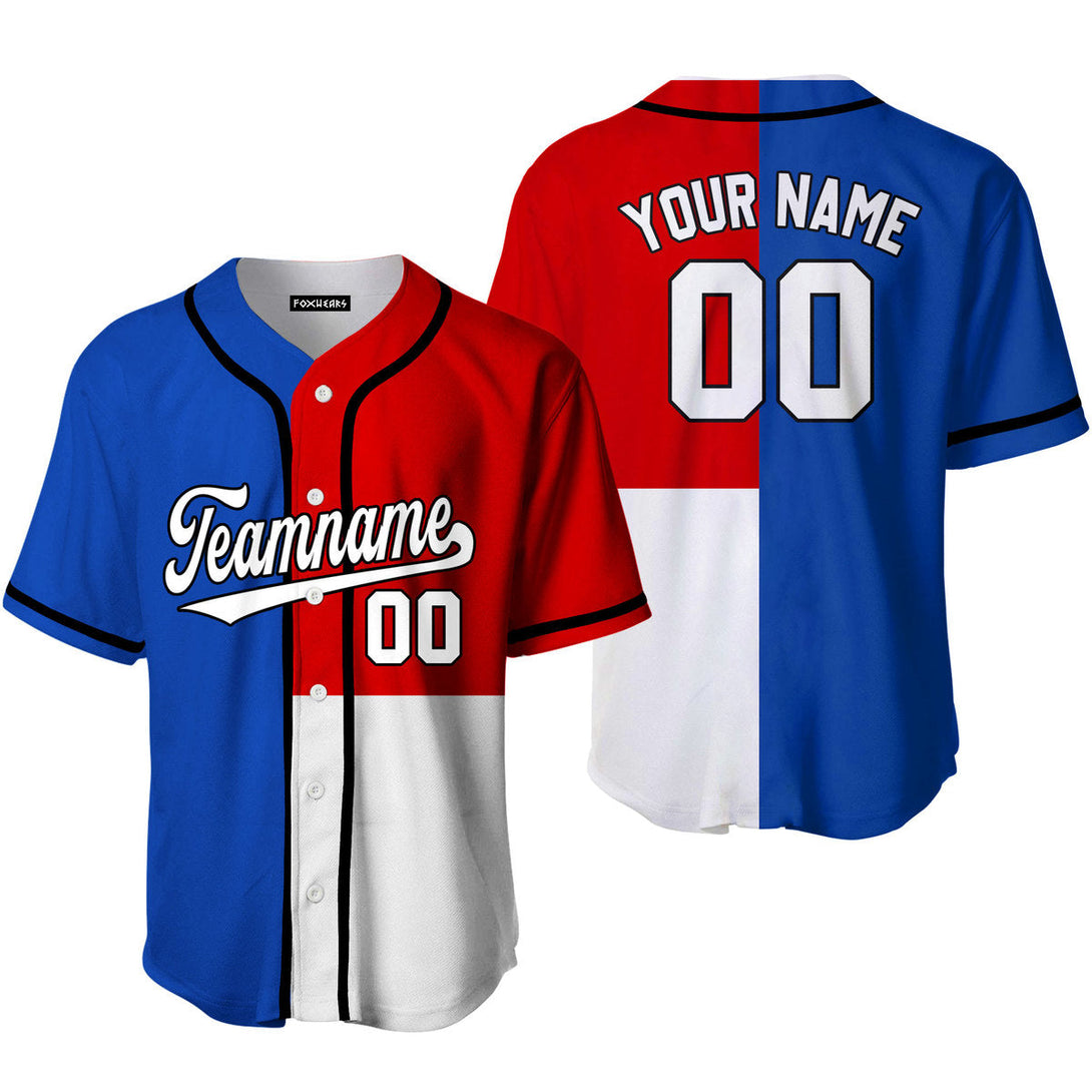 Take October Custom Royal Red White Pattern With White Baseball Jerseys For Men & Women