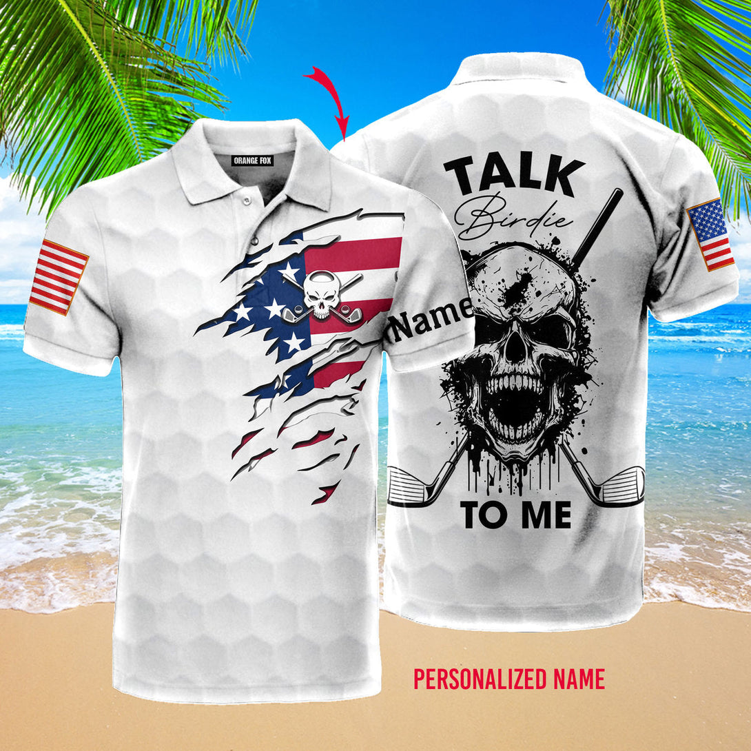 Talk Birdie To Me Golf Custom Name Polo Shirt For Men & Women PN1715