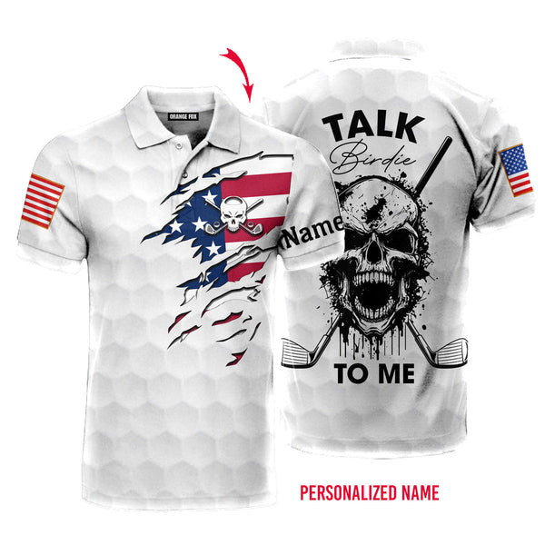 Talk Birdie To Me Golf Custom Name Polo Shirt For Men & Women PN1715