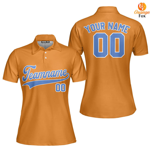 Tennessee Yellow Blue White Custom Polo Shirt For Women