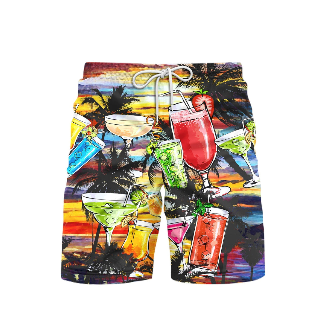 Tequila Style Sunset Beach Shorts For Men