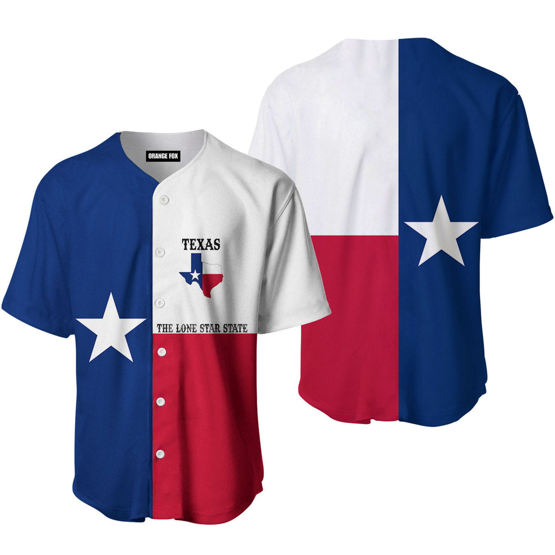 Texas Flag Baseball Jersey For Men & Women