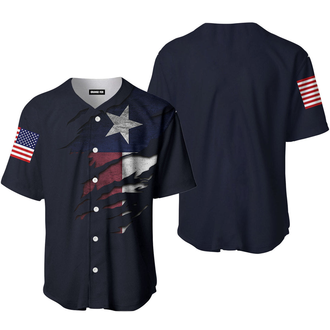 Texas Flag Baseball Jersey For Men & Women