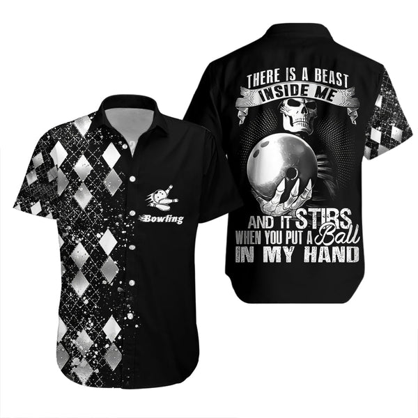 There Is A Beast Inside Me Silver Bowling Hawaiian Shirt For Men & Women