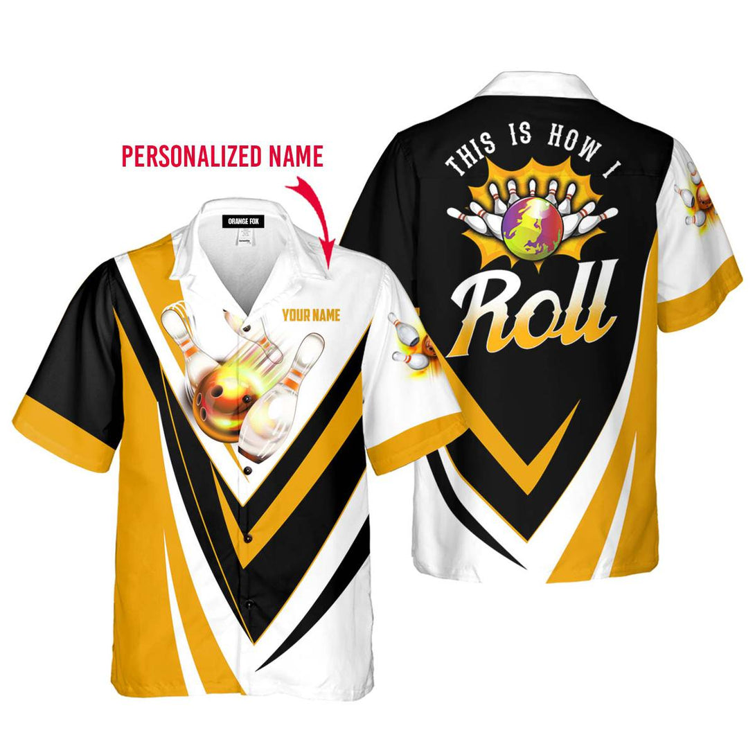 This Is How I Roll Bowling Custom Name Hawaiian Shirt For Men & Women