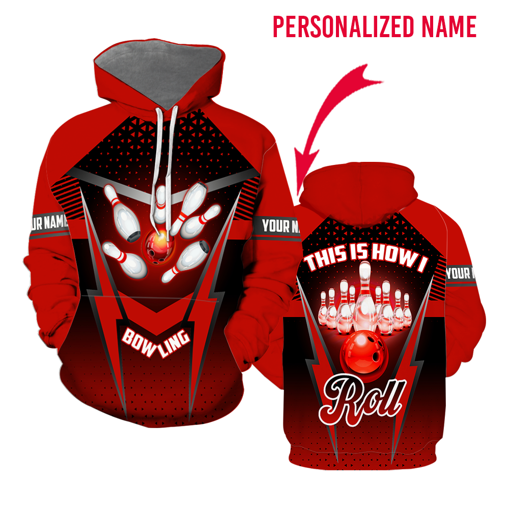 This Is How I Roll Bowling Custom Name Hoodie For Men & Women