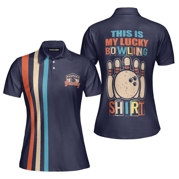 This Is My Lucky Bowling Polo Shirt For Women