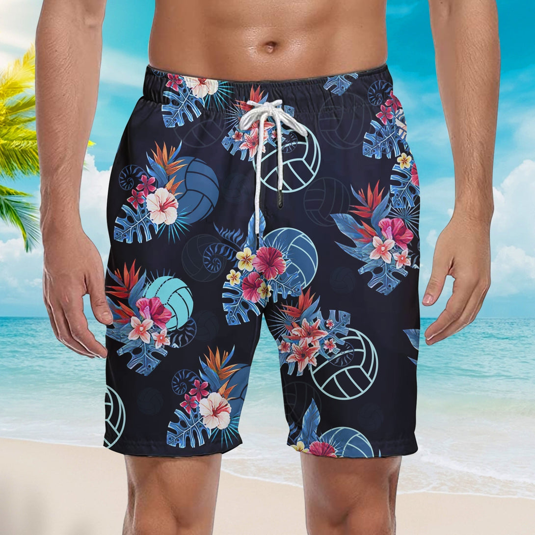 Volleyball Tropical Beach Shorts For Men