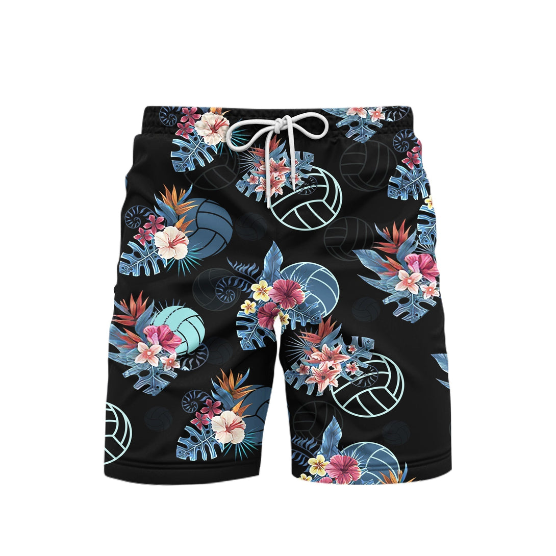 Volleyball Tropical Beach Shorts For Men