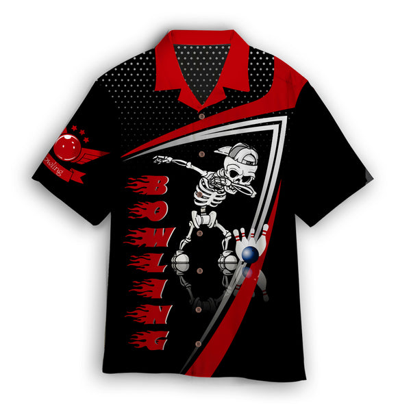 Skull Bowling Hawaiian Shirt For Men & Women WT1183