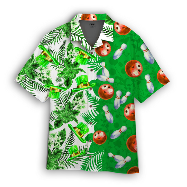 Bowling Floral St Patricks Day Hawaiian Shirt For Men & Women WT1364
