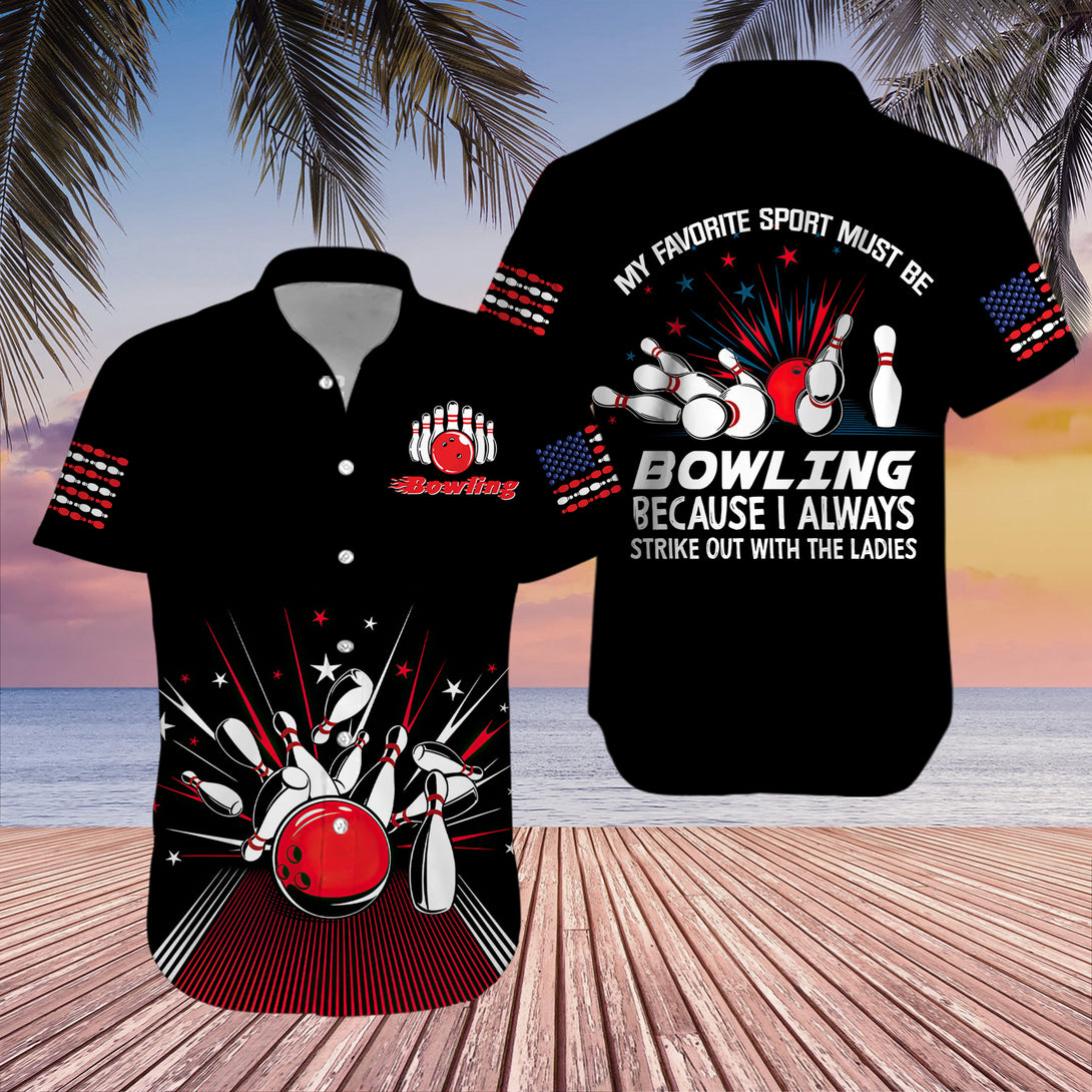 Bowling Because I Always Strike Out With The Ladies Hawaiian Shirt For Men & Women WT1816