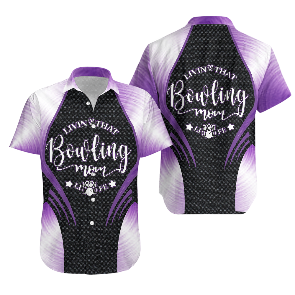 Living That Bowling Mom Life Hawaiian Shirt For Men & Women WT5299