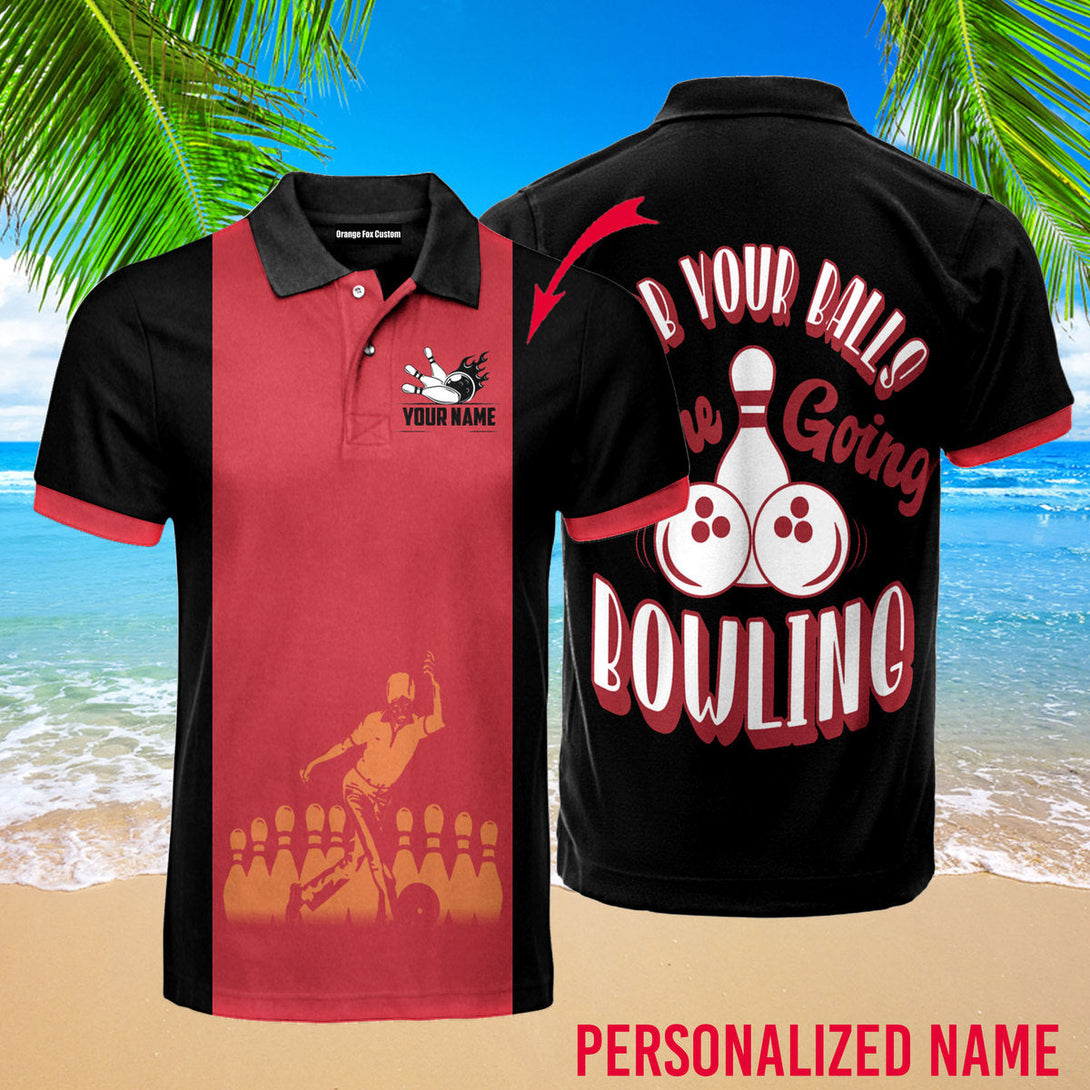 We Going Bowling Funny Player Custom Name Polo Shirt For Men & Women