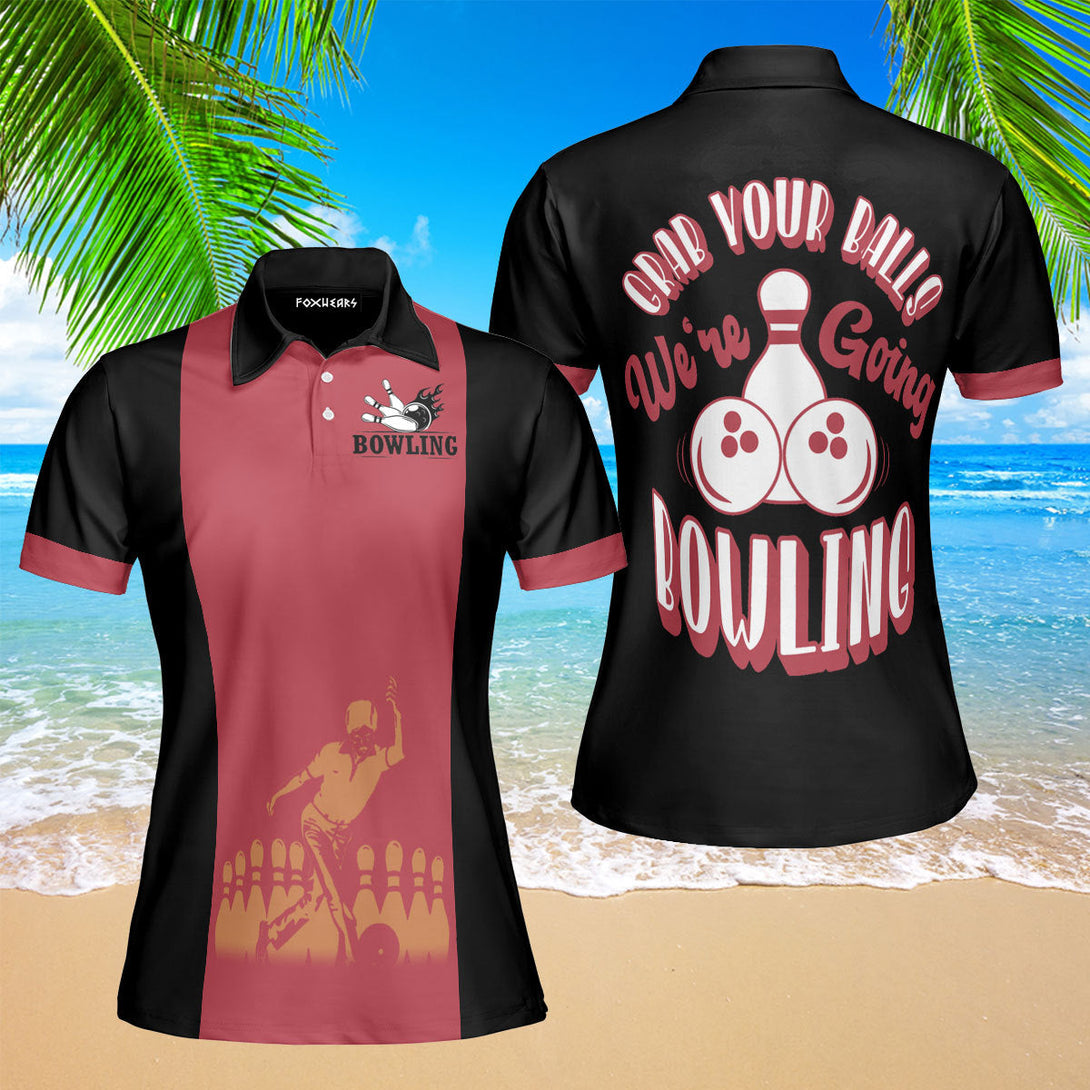 We Going Bowling Funny Player Polo Shirt For Women