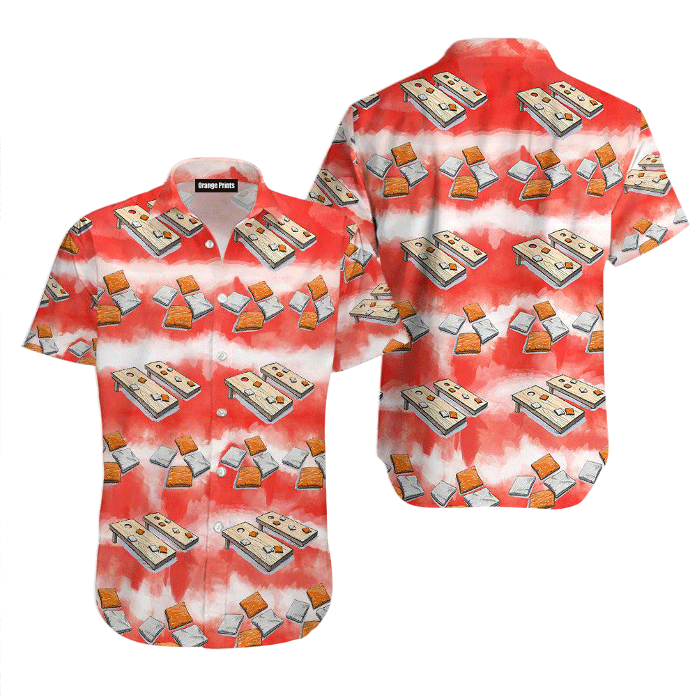 Cornhole Red Hawaiian Shirt For Men And Women HW6896